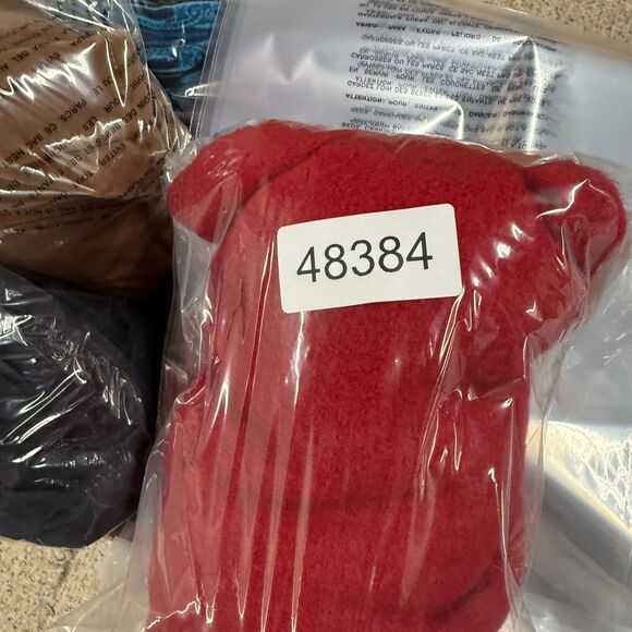 Laura Leigh Vest Women L Large Red Snowflake Print Full Zip Wool Sleeveless - Picture 6 of 6